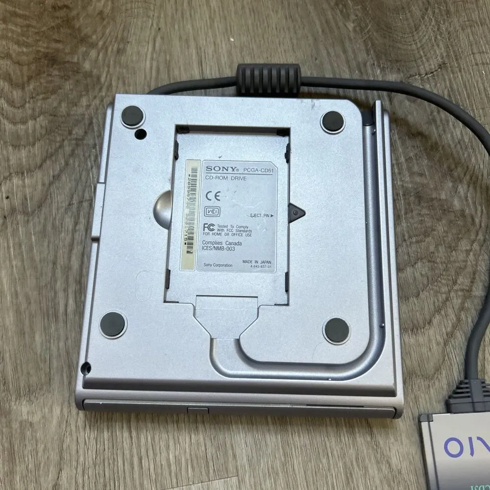 Sony Vaio External Portable CD-ROM Player Disc Drive PCGA-CD51
